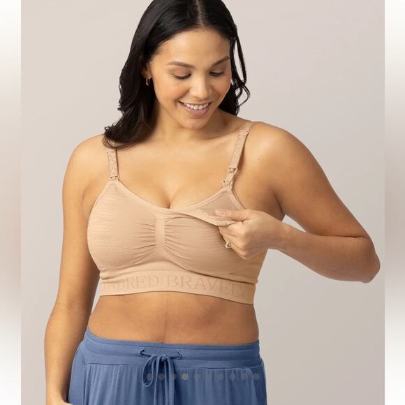 Kindred Bravely Sublime Hands-Free Pumping & Nursing Bra In Beige Size L Minimal - Picture 3 of 11